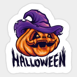 Halloween pumpkin head Sticker